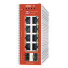 Switch Industrial PoE L2+ / 8 Puertos 100/1000 Mbps af/at / 2 SFP / Presupuesto PoE 120 W / Cloud / ERPS