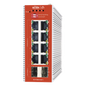 Switch L2+ PoE Industrial / Administración Cloud-Web-CLI / 8 Puertos PoE af/at 100/1000 Mbps / 2 Puertos SFP Gigabit / Presupuesto PoE 120 W / Protocolo ERSP (redundancia enlaces)
