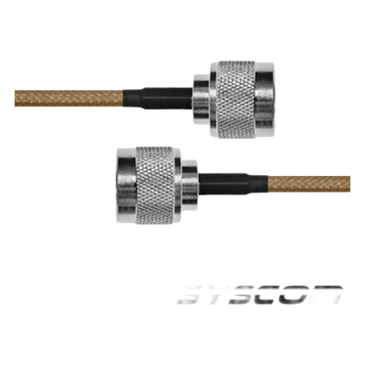Jumper de Cable Coaxial de 60 cm (23.62 Pulgadas), con Conectores N Macho Ambos Extremos