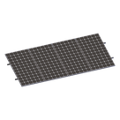 Kit de Minirieles para Panel Solar / Arreglo 1×4 / Aluminio Anodizado / Módulos 35 mm / Instalación en Lámina
