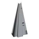 Jamba de Contra / Galvanizada Calibre 16 / 7' 0\" x 5 3/4\" / Preparación Pestillo Derecho / Vano 1025 x 2190 mm