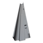 Jamba de contra galvanizada 7' 0'', 5 3/4\" con preparación para pestillo derecho Compatible con puerta 5041, 5043, 5042, 5046, 5044, 5045, 5048, 5051 y 5050