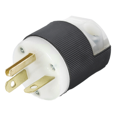 Clavija Entrada Recta/ 20 A 250 V CA/ 2 Polos 3 Hilos/ Nema 6-20 P/Grado Comercial - Industrial.