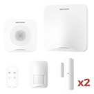 Kit de Alarma Inalámbrica / 16 Zonas / Alcance 1200 m (3937 ft) / Wi-Fi / Sirena 95 dB / PIR 10 m (32.8 ft) / 2 Contactos Magnéticos