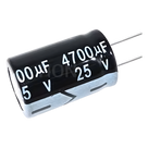 Capacitor Electrolítico / 4700 µF / 25 V / Filtrado y Almacenamiento / Tamaño Compacto