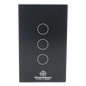 (Wifi) Apagador switch inalámbrico WIFI, control de 3 regresos de carga, 110V