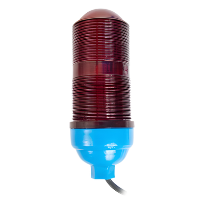 Lámpara de Obstrucción Básica con Globo Rojo de Policarbonato (Con Foco).