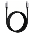 Cable de Carga USB-C a C / 1.5 m (4.92 ft) / Tecnología GaN / Carga Rápida 240W / Transferencia 480 Mbps / Silicona Médica / Aluminio Anodizado