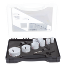 Kit de Broca Sierra / 6 Piezas Bi-Metal / Diámetro Máximo 2-1/4 in / Dientes Paso Variable / 2 Adaptadores / Resorte de Expulsión