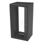 Gabinete para Montaje en Pared, Puerta de Cristal Templado, Cuerpo Fijo con Rack 19\" de 24 Unidades
