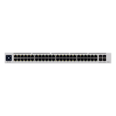UniFi Switch USW-Pro-48-POE Gen2, Capa 3 de 48 puertos PoE 802.3at/bt + 4 puertos 1/10G SFP+, 600W, pantalla informativa