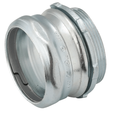 Conector  Compresión de Acero Galvanizado para Pared Delgada de 2 1/2\" .