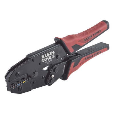 Pinza Ponchadora para Terminales con Aislamiento en Cable de Cobre Sólido y Trenzado de 10-22 AWG.
