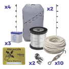 Kit Energizador Perimetral / 25 m (82 ft) de Protección / 12,000 V / Consumo 1.2 kW/mes / SMT / Antioxidante y Anti-UV