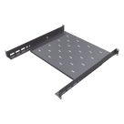 Charola para Rack / 1U / Profundidad Ajustable 347 a 489 mm (1.14 a 1.60 ft) / Carga 20 kg / 4 Postes / Acero Calibre 16-18