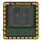 Display LED para Control de Velocidad / Alcance Visual 100 m (328 ft) / Indicación por Código de Colores / IP66 / Wi-Fi y Ethernet / Radar Compatible