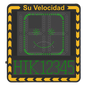 Display LED para Control de Velocidad Exterior / Distancia Visible de 100 m / LED de Alta Luminosidad y Bajo Consumo / Visualización de Velocidad con Código de Colores / IP66 / Conectividad Wi-Fi y