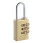 Candado de Latón de Combinación Maletero Programable/ Medida 20 mm / Nivel de seguridad 3 / Discos Programables.