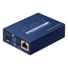 Convertidor de Medios PoE++ / 1x RJ45 Gigabit / 1x SFP 100/1000BASE-X / 60W 802.3bt / Cat5e/6 4-Pares
