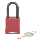 Candado de Bloqueo LOTO / Llave Única / Dieléctrico / Grillete Acero 38.1 mm / Cuerpo Aluminio 45x20x40 mm / Color Rojo