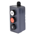 Botonera Triple / Uso Rudo / 24 VCD / IP40 / -20 a 50 °C / 2.7 x 5.2 x 2.0 in