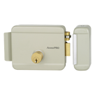 Cerradura Eléctrica / 12 VCA 2.5 A / Doble Cerrojo / Activación por Pulso 2 s / Exterior / Derecha / 129 x 103 x 38 mm