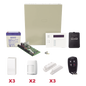 Kit de alarma inalámbrico con panel VISTA-48LA, teclado 6160RF, contactos 5816, sensores PIR y control remoto