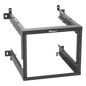 Rack PanZone® de Montaje en Pared, de 19in, Profundidad Ajustable, Rieles Numerados y Roscados #12-24, 9 UR, Color Negro