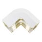 Esquinero exterior, para uso con canaleta T70, Material PVC Rígido, Color Blanco Mate