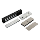 Kit de Control de Acceso / Chapa Magnética 600 lbs (272 kg) / Montaje en U para Puerta de Cristal / Uso Interior / UL / Aluminio Anodizado