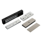 Kit de Control de Acceso / Chapa Magnética 600 lbs (272 kg) / Montaje en U para Puerta de Cristal / Uso Interior / UL / Aluminio Anodizado