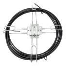 Raqueta de Almacenamiento de Cable / Poste 300-600 mm / 1-2 ft / Cable ADSS 10-14 mm / Aluminio y Acero Inoxidable