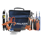 Kit de Herramientas para Fibra Óptica / Localizador Visual de Fallos / Desforradora 3 Posiciones / Tijeras Kevlar / Limpieza LC/SC/ST/FC