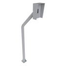 Base Tubular para Lectora RFID / Acero Calibre 14-16-18 / 1206 mm (3.96 ft) de Alto / 3.3 kg / Pintura Electrostática Gris Mate / Anclaje Barrenancla Incluido