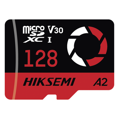 Memoria microSD / 128 GB / 180 MB/s Lectura / 150 MB/s Escritura / V30 U3 A2 / Para Drones y Cámaras de Acción / HIKSEMI CAPTURE E3