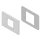 Embellecedor para Caja Americana / ABS Antimicrobiano / Blanco con Efecto de Contraste / Colocación Fácil y Rápida