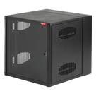 Gabinete de Pared 19 UR / 23.6in Ancho / 30in Profundidad / Ventana de Seguridad / Rieles Roscados #10-32 / Montaje sin Herramientas