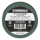 Cinta Aislante Eléctrica / PVC 0.18 mm / 19 mm x 20.12 m (66 ft) / 600V / -10°C a 80°C / Verde