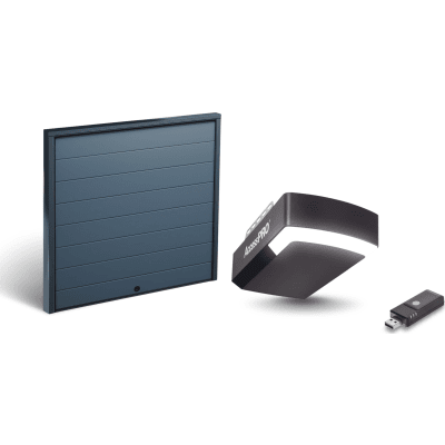 KIT COMPLETO Incluye /Puerta D/ Garage / APDOORL 16x9 Pies / Lisa Linea Central / Insulada / Interfase ACCESSWIFI / Extension ACCESSEXTRAILC /Motor FS1000M / 1/2HP / Fuerte/Silencioso/Luz LED/Motor