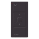 Control Inalámbrico de Iluminación / 3 Botones con Subir y Bajar / Alcance 18 m (59.1 ft) / RF 431-437 MHz / Batería 10 Años / Negro Brillante
