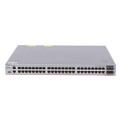 Switch Core Administrable Capa 3 con 48 puertos Gigabit + 4 SFP+ para fibra 10Gb, gestión gratuita desde la nube.