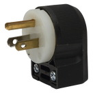 Clavija Entrada Recta en Angulo/ 15A 125V/ 2 Polos 3 Hilos/ Nema 5-15P/ Grado Industrial- Comercial.