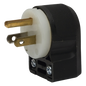 Clavija Entrada Recta en Angulo/ 15A 125V/ 2 Polos 3 Hilos/ Nema 5-15P/ Grado Industrial- Comercial.