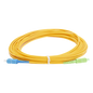 Jumper de Fibra Óptica Monomodo SC/UPC - SC/APC Simplex, Color Amarillo, 15 Metros (49.21 Pies)