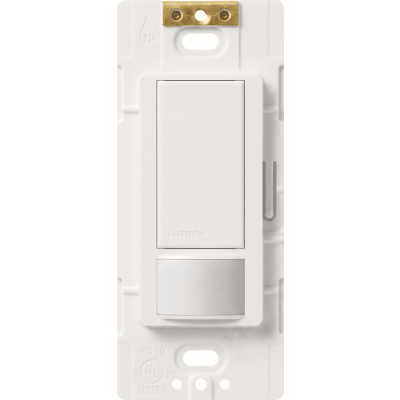 Apagador con sensor de ocupación y vacancia XCT para espacios pequeños, unipolar, 120 V, 2 A