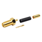 Conector SMA Hembra / Anillo Plegable / Cuerpo Bronce / Contacto Oro / Teflón / RG-174/U, Belden 8216