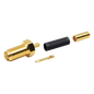Conector SMA Hembra de Anillo Plegable para Cables RG-174/U, 8216, Oro/ Oro/ Teflón.