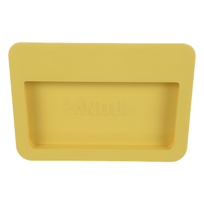 Tapa Final Para Canaletas FiberRunner™ 6x4, de Instalación a Presión, Color Amarillo