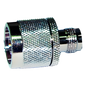 Adaptador en Línea de Conector TNC Hembra a N Macho, Níquel/ Oro/ Teflón.