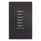 Teclado Híbrido de Pared / 6 Botones Programables / Atenuador Integrado 450 W / Control RF 431-437 MHz / Acabado Midnight